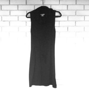 Merino Wool Cowl Neck Sleeveless Dress